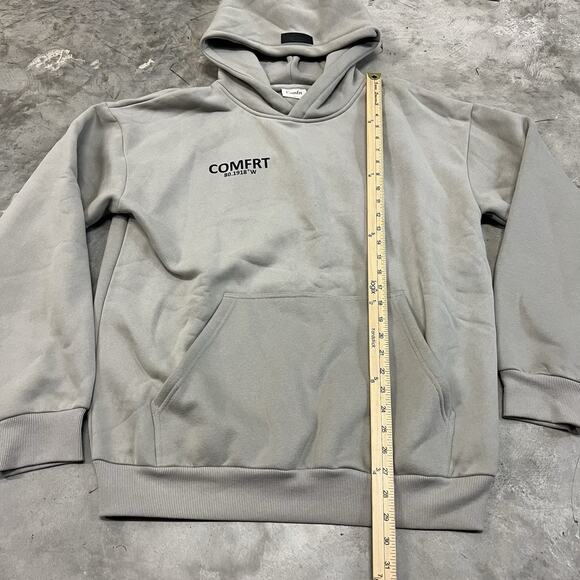 Comfrt Coordinate Hoodie Stone Gray Color Unisex Size Large - Picture 2 of 6